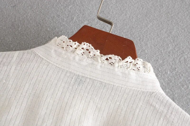 Tiger women's embroidered blouse