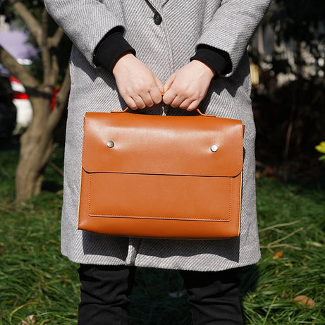 Sac Ordinateur Femme Marron et Étanche