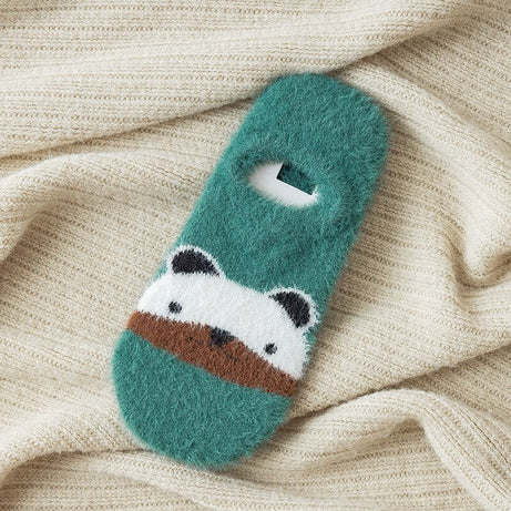 Chaussettes chaudes femme ours en peluche Dawn