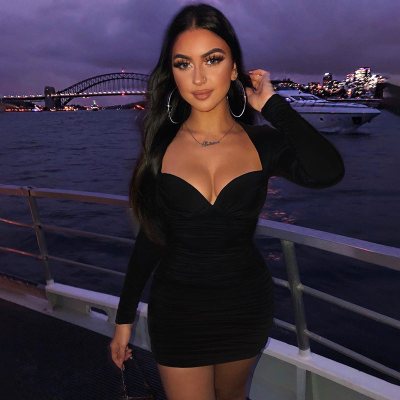 Meilissa – Sexy Langarm-Abendkleid für Damen