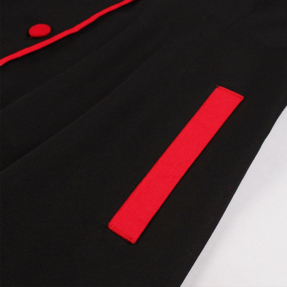 Robe vintage Noire et Rouge