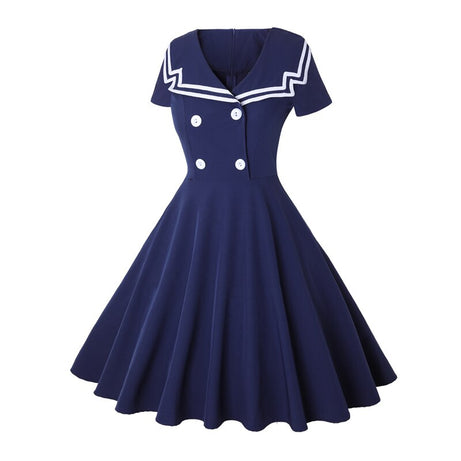 Robe vintage Sailor Marine Bleue