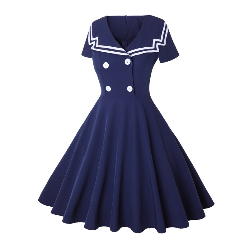Robe vintage Sailor Marine Bleue