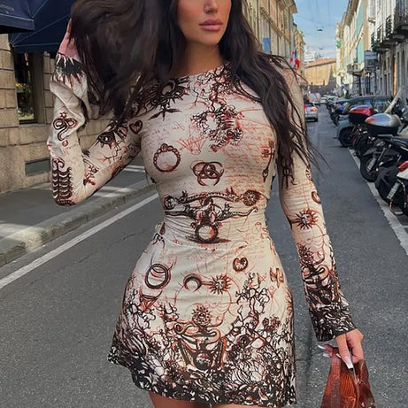 Langärmliges Abendkleid für Damen – Canasta