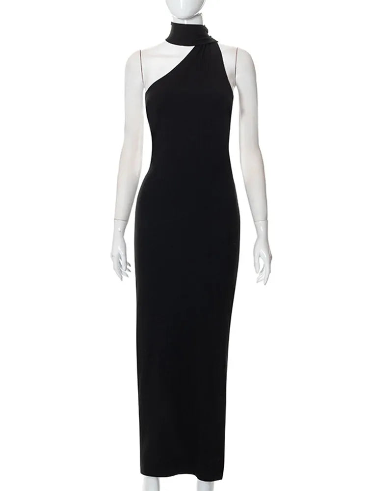 Zapeta – Langes schwarzes Abendkleid für Damen