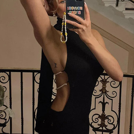 Zapeta – Langes schwarzes Abendkleid für Damen