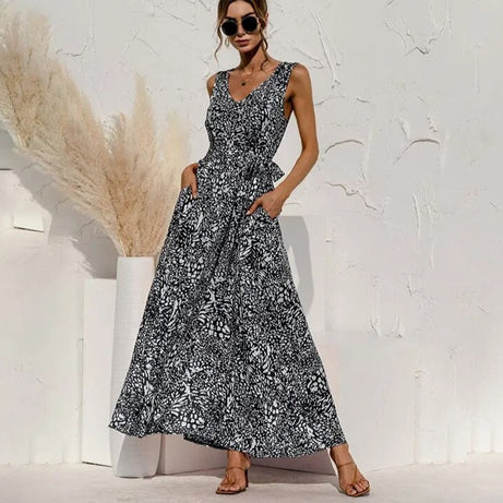 Hally Bohemian-Kleid mit Leopardenmuster für Damen