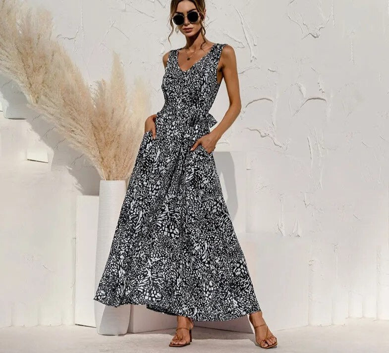 Hally Bohemian-Kleid mit Leopardenmuster für Damen
