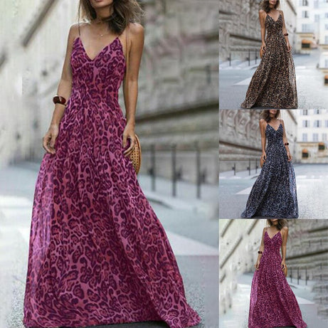 Wikana - Robe de soirée longue de plage en mousseline Perla