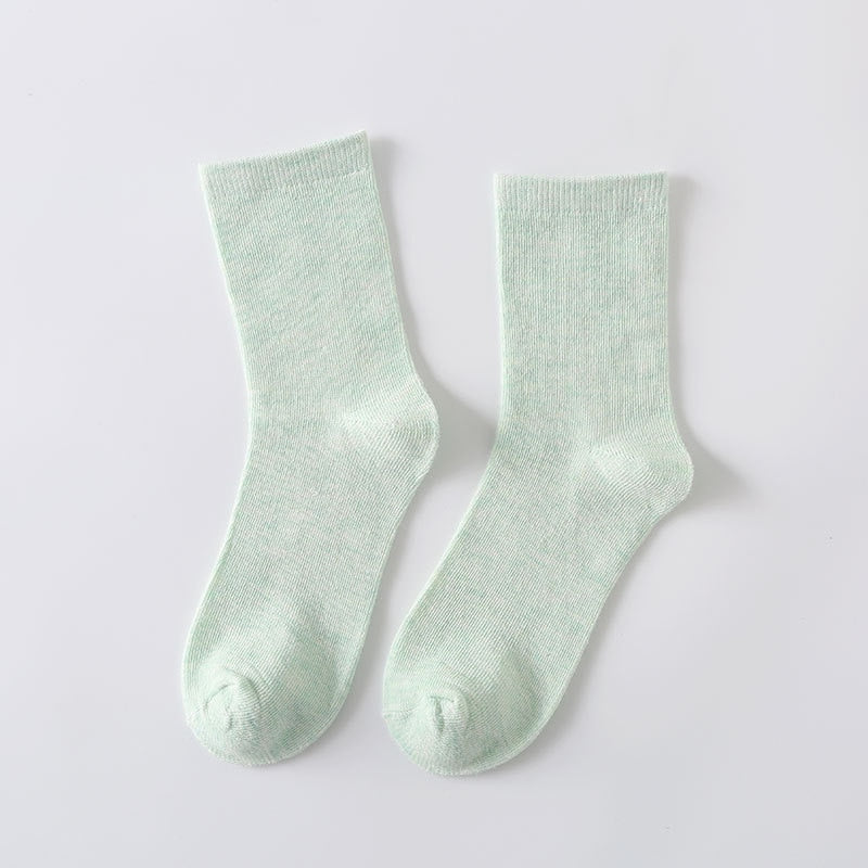 Lot de 5 chaussettes lisses femme couleurs pastel - Paisley