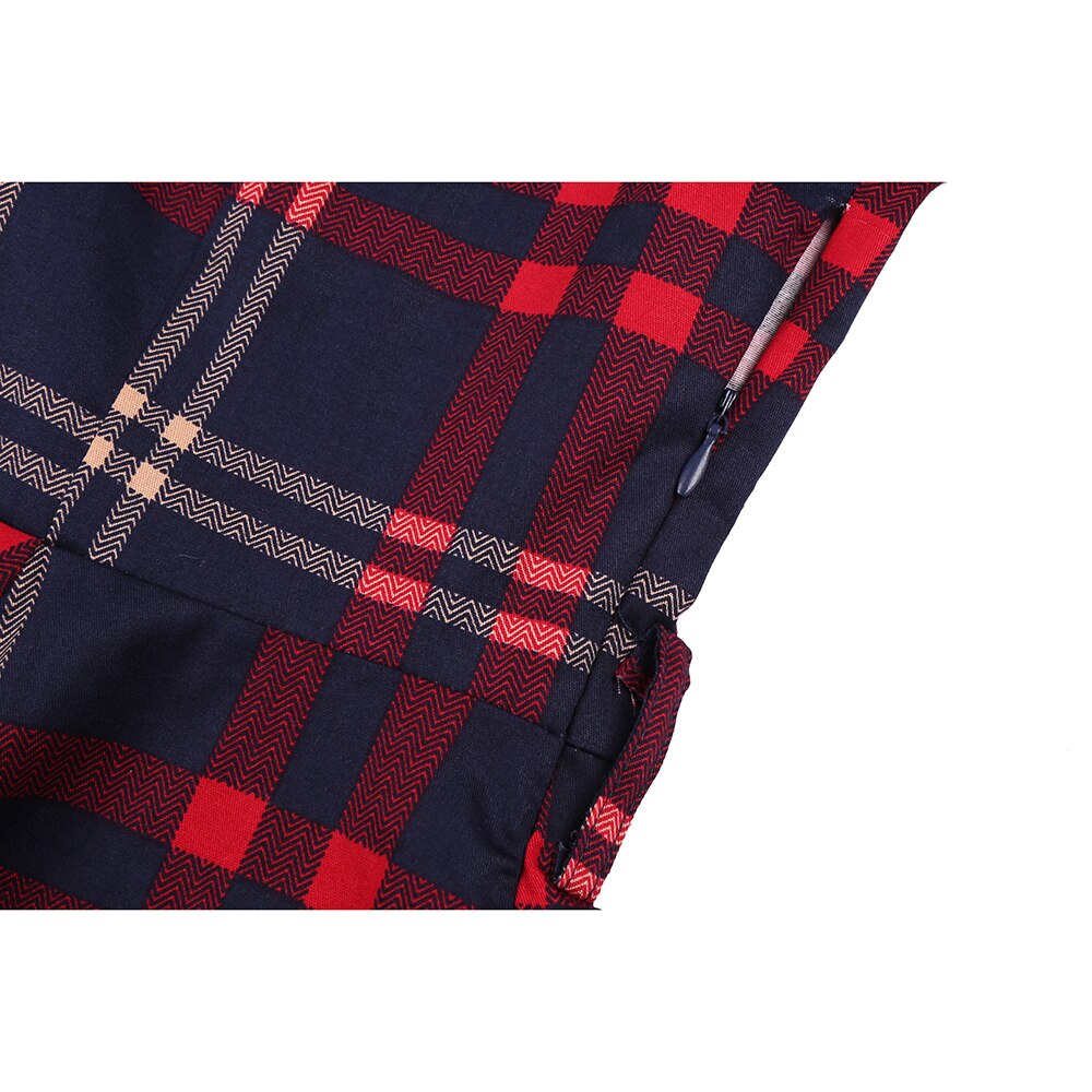 Robe vintage Élégante à Carreaux