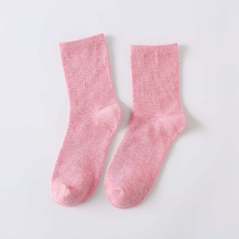 Lot de 5 chaussettes lisses femme couleurs pastel - Paisley