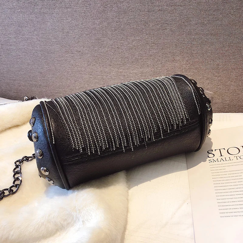 Sac à main chaîne noir