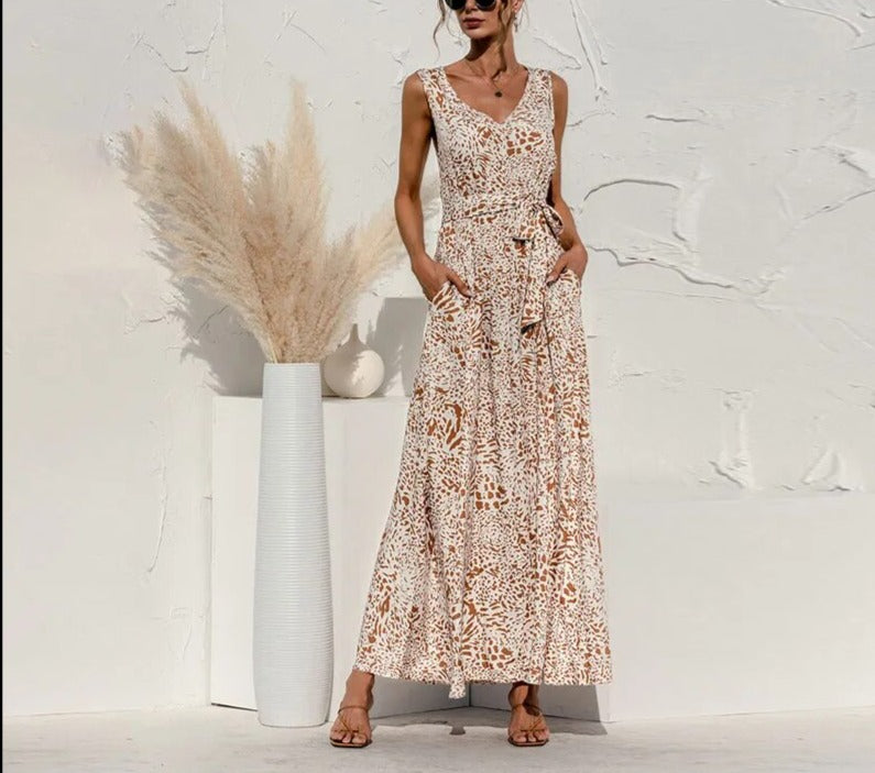 Hally Bohemian-Kleid mit Leopardenmuster für Damen