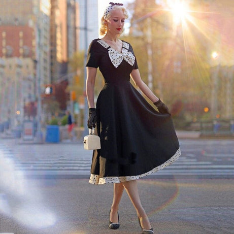 Robe vintage à Gros Nœud Papillon