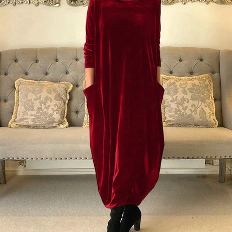 JAZZ – Abendkleid aus Samt mit Taschen