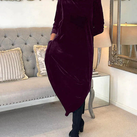 JAZZ – Abendkleid aus Samt mit Taschen
