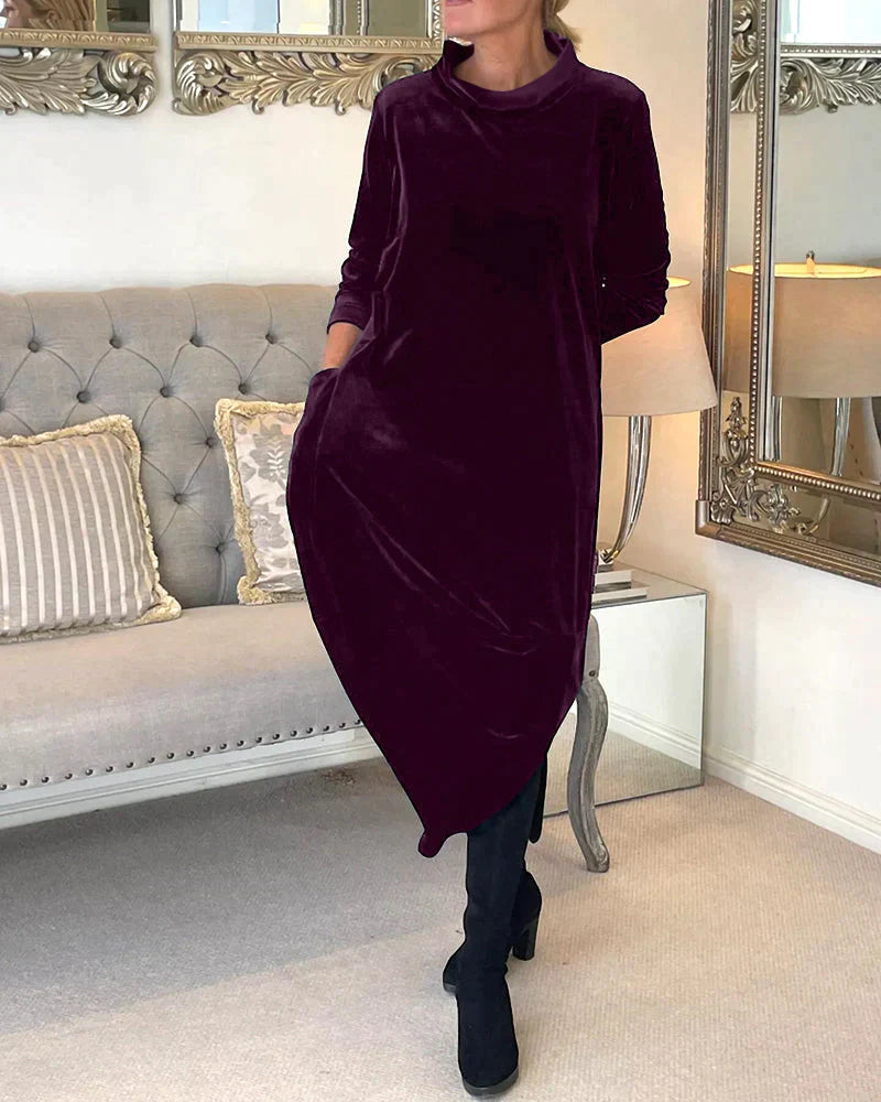 JAZZ – Abendkleid aus Samt mit Taschen