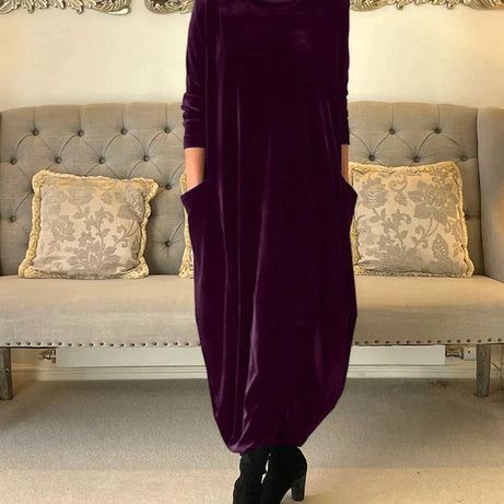 JAZZ – Abendkleid aus Samt mit Taschen