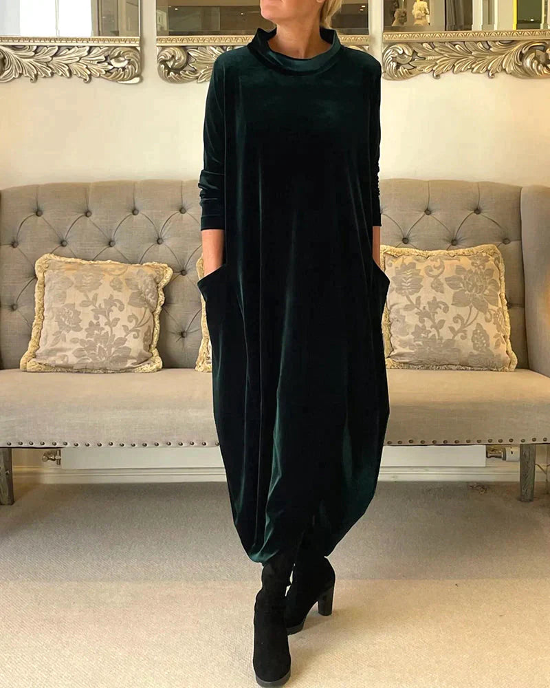 JAZZ – Abendkleid aus Samt mit Taschen