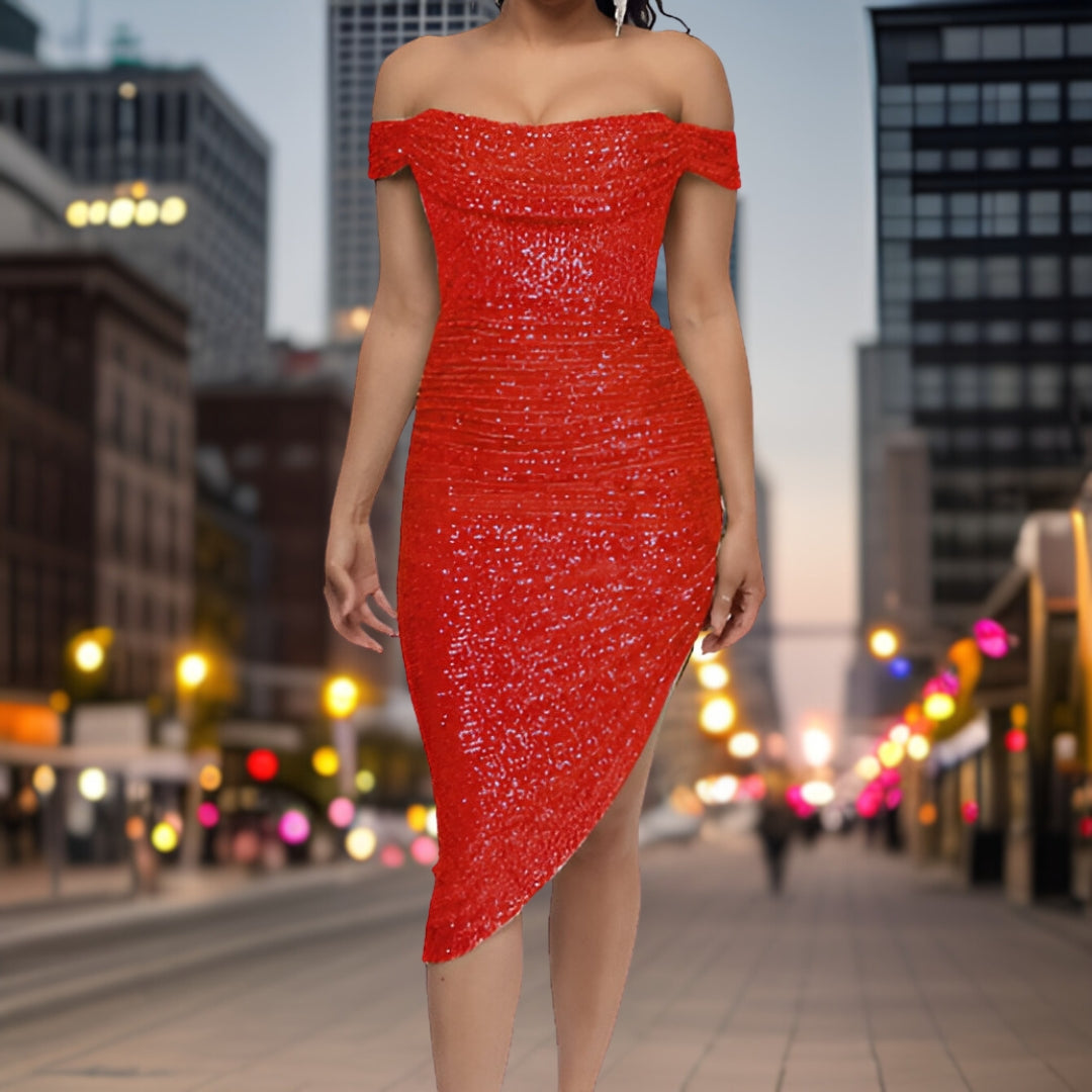 Jen - Robe de soirée élégante à la taille