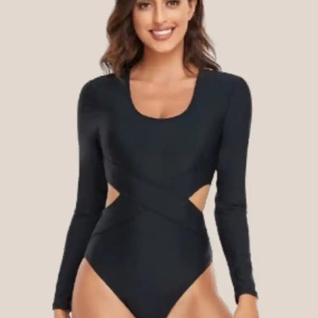 Maillot de bain 1 piece noir amincissant