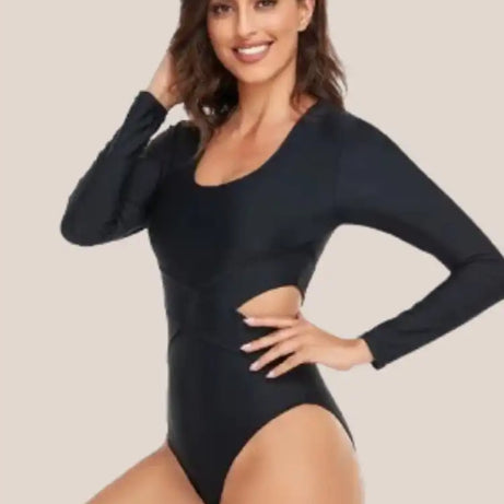 Maillot de bain 1 piece noir amincissant