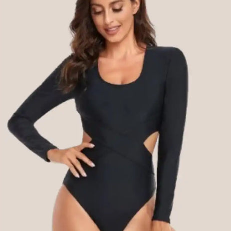 Maillot de bain 1 piece noir amincissant