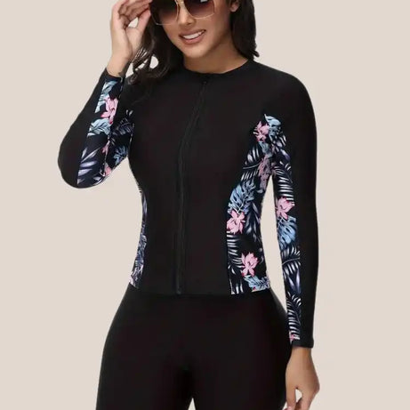 Maillot de bain Manche Longue noir