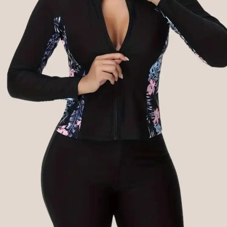 Maillot de bain Manche Longue noir