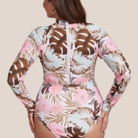 Maillot de bain gainant fleuri