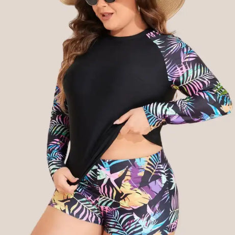 Maillot de bain manche longue Taille Haute