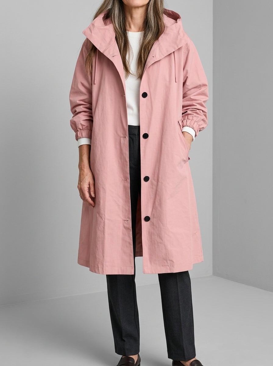 TRENCH LONG À CAPUCHE POUR FEMMES