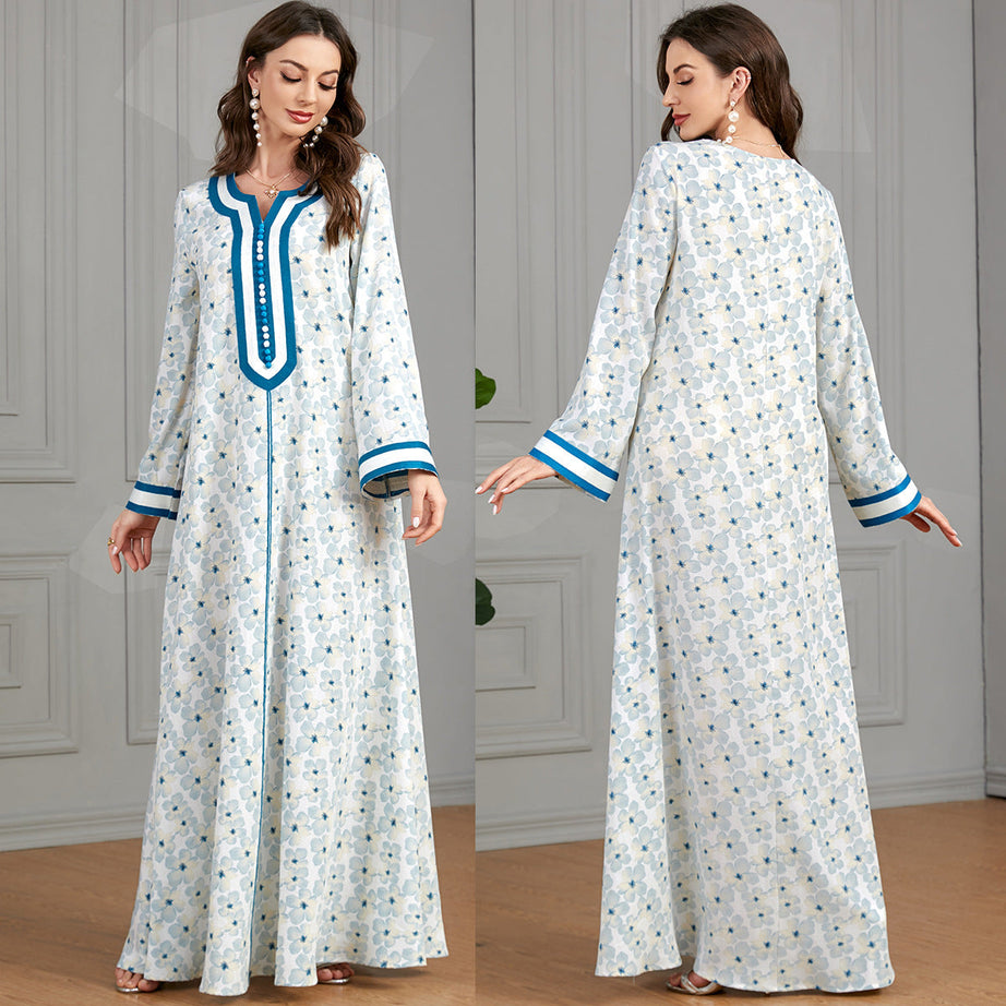 Gandoura Frau Blau