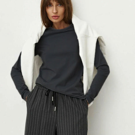 T-shirt à Manches Longues pour Femme – Haut Élégant et Décontracté Moderne