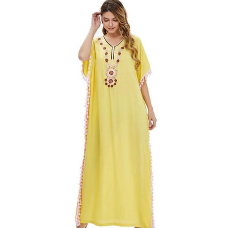 Gandoura Femme Jaune