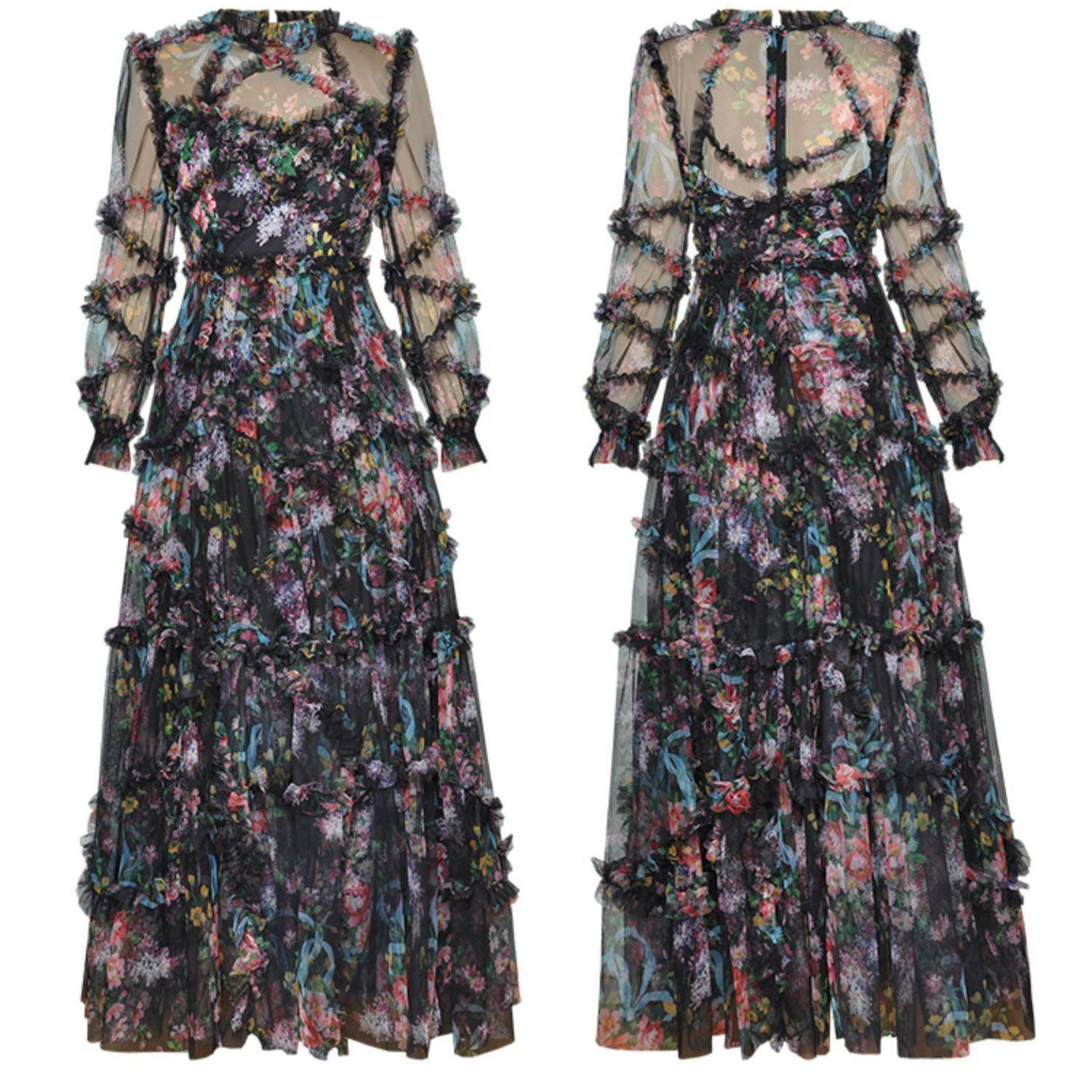 Fabienne - Robe de soirée fantaisie