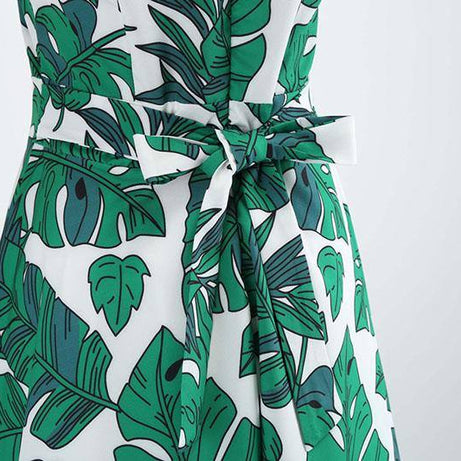 Robe vintage Feuilles de Palmier
