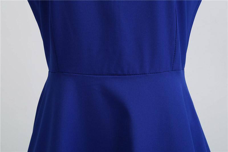 Robe vintage Bleu Marine à Dentelle
