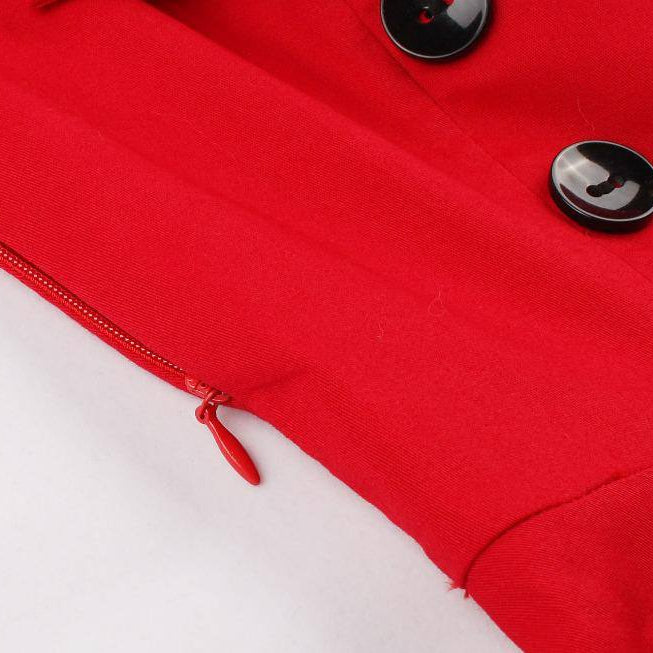 Robe vintage Rouge Écossaise