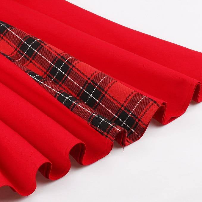 Robe vintage Rouge Écossaise