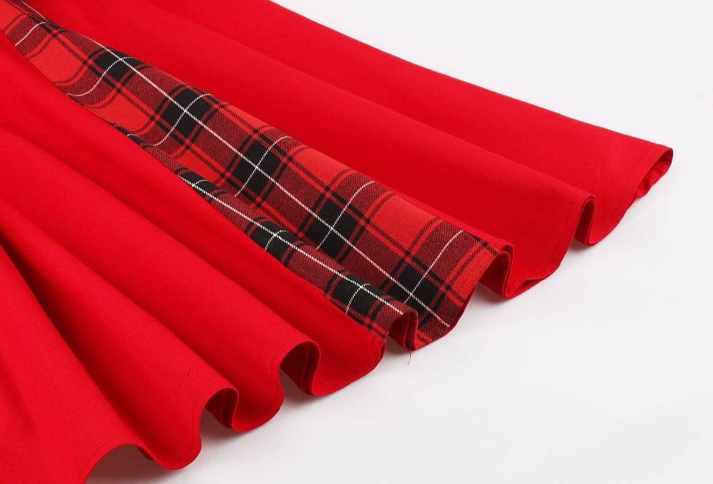 Robe vintage Rouge Écossaise