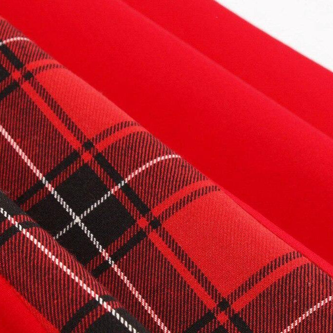 Robe vintage Rouge Écossaise