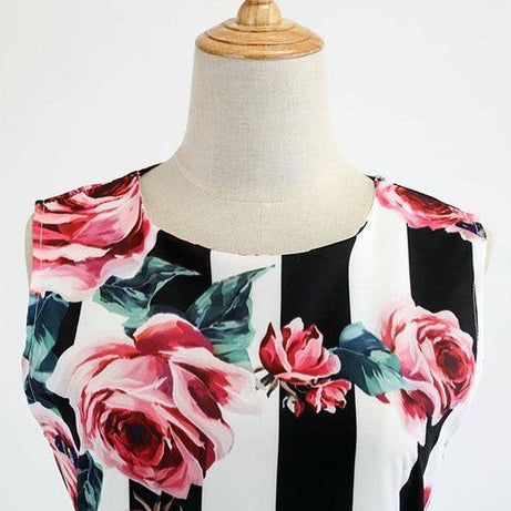 Vintage Land gestreiftes Kleid