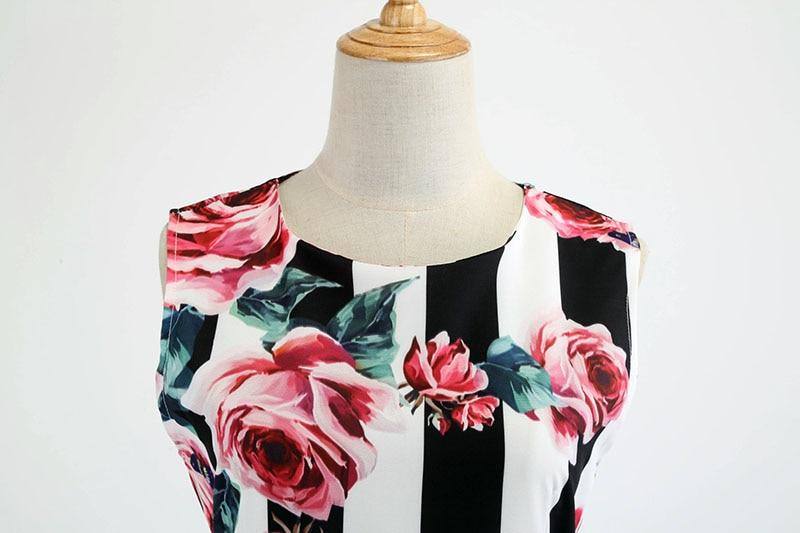 Vintage Land gestreiftes Kleid