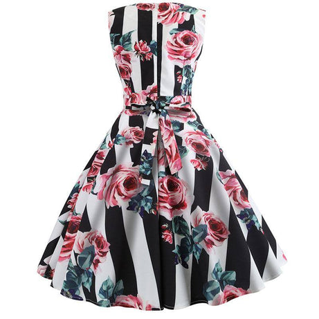Vintage Land gestreiftes Kleid
