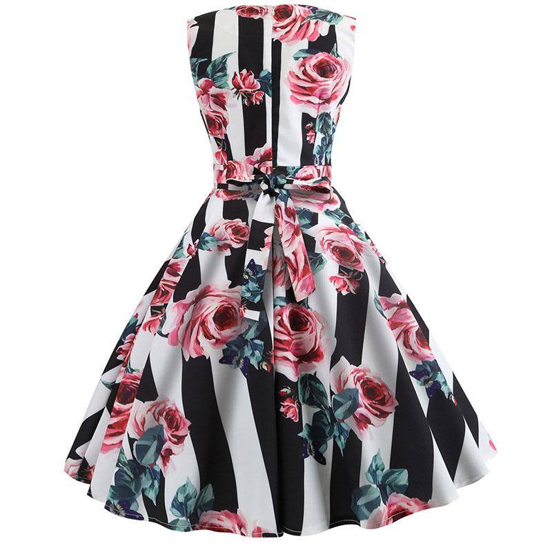 Vintage Land gestreiftes Kleid
