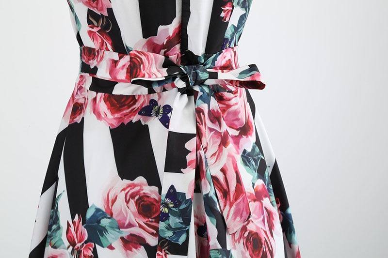 Vintage Land gestreiftes Kleid