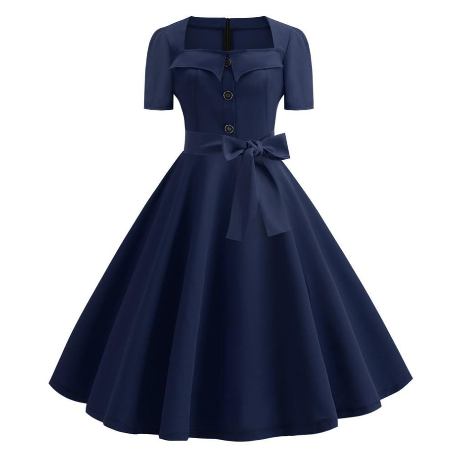 Robe vintage Bleue Marine Chic