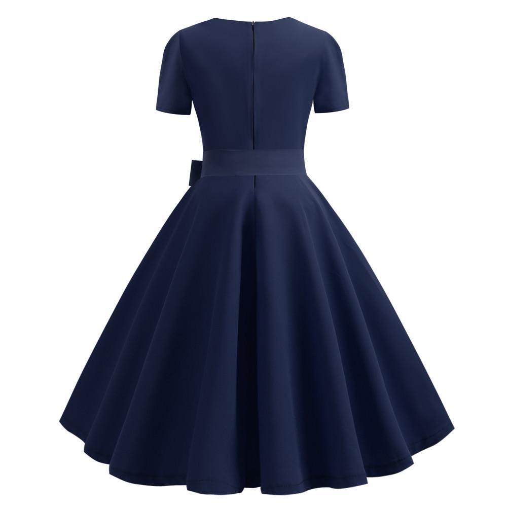 Robe vintage Bleue Marine Chic